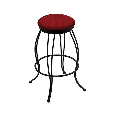 30 Swivel Bar Stool,Black Wrinkle,Graph Ruby Seat